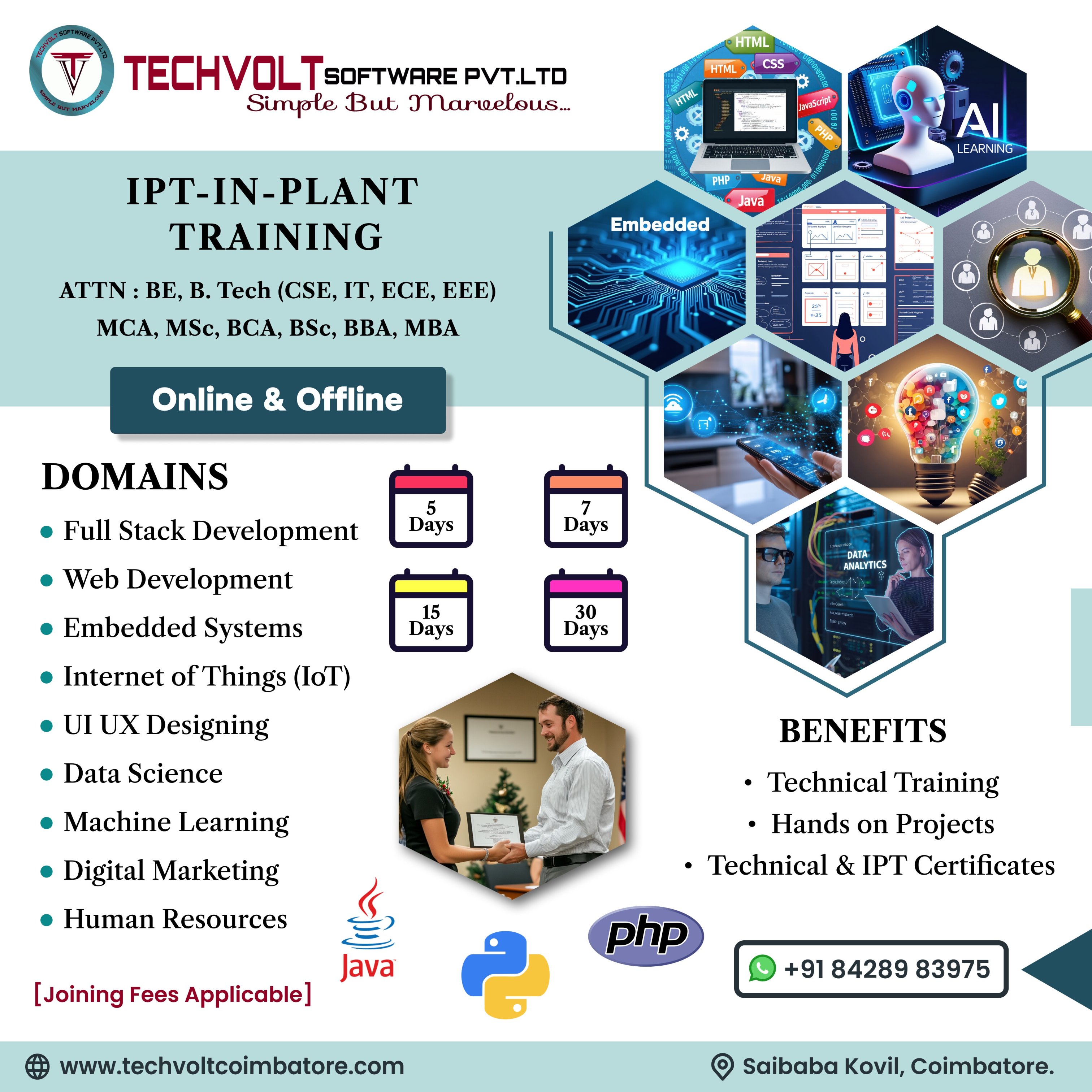 Summer Internship| Internship at Techvoltsoftware |WebDevelopment Course